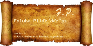 Faluba Piládész névjegykártya